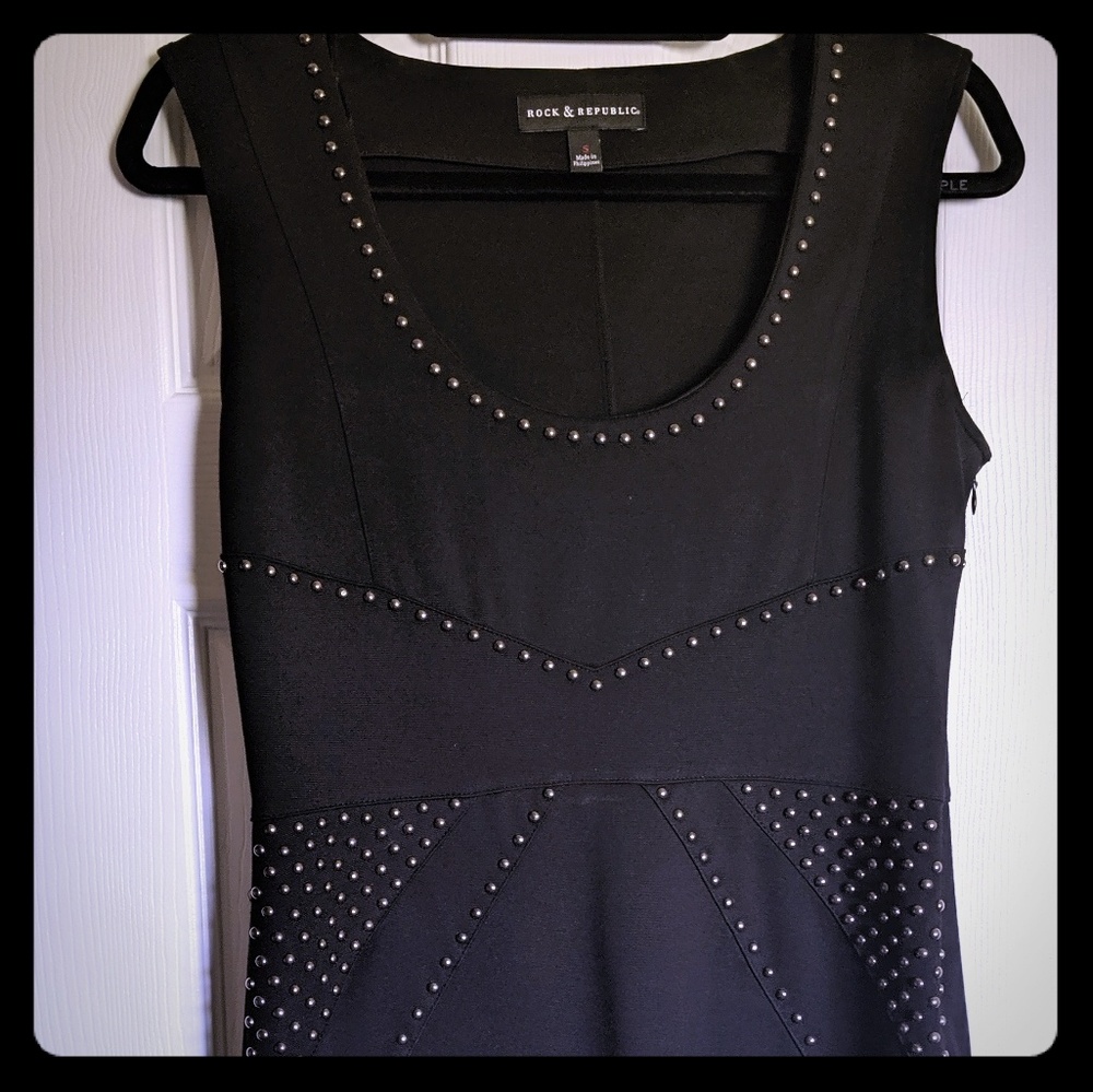 Studded Little Black Dress